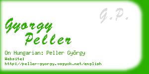 gyorgy peller business card
